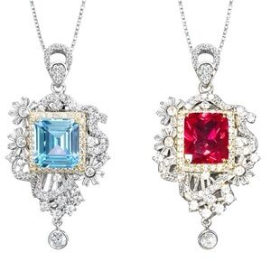 Swarovski Crystal 925 Silver Pendant Necklace The Vony